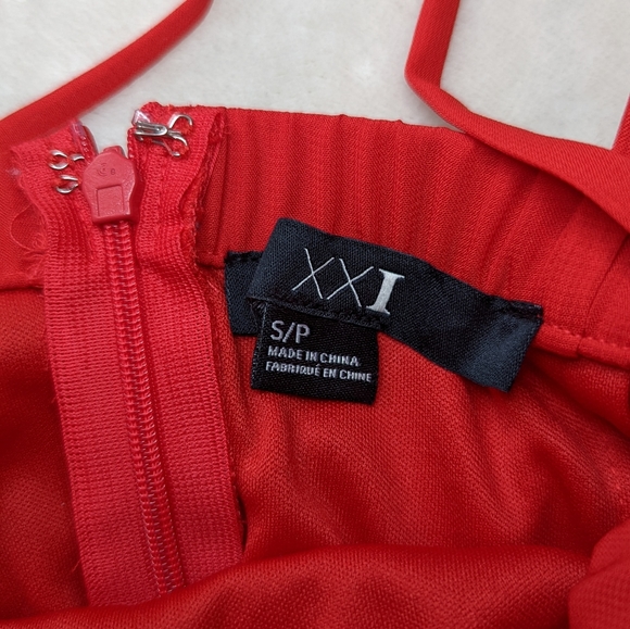 F21 Red Ruffles Dress - Picture 3 of 3